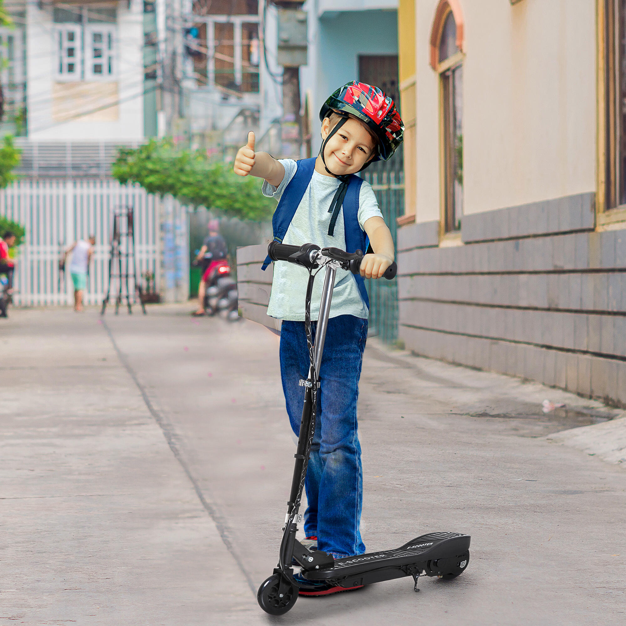 HOMCOM  Monopattino Elettrico per Bambini Pieghevole 120W Velocità Max 12km/h 2/7