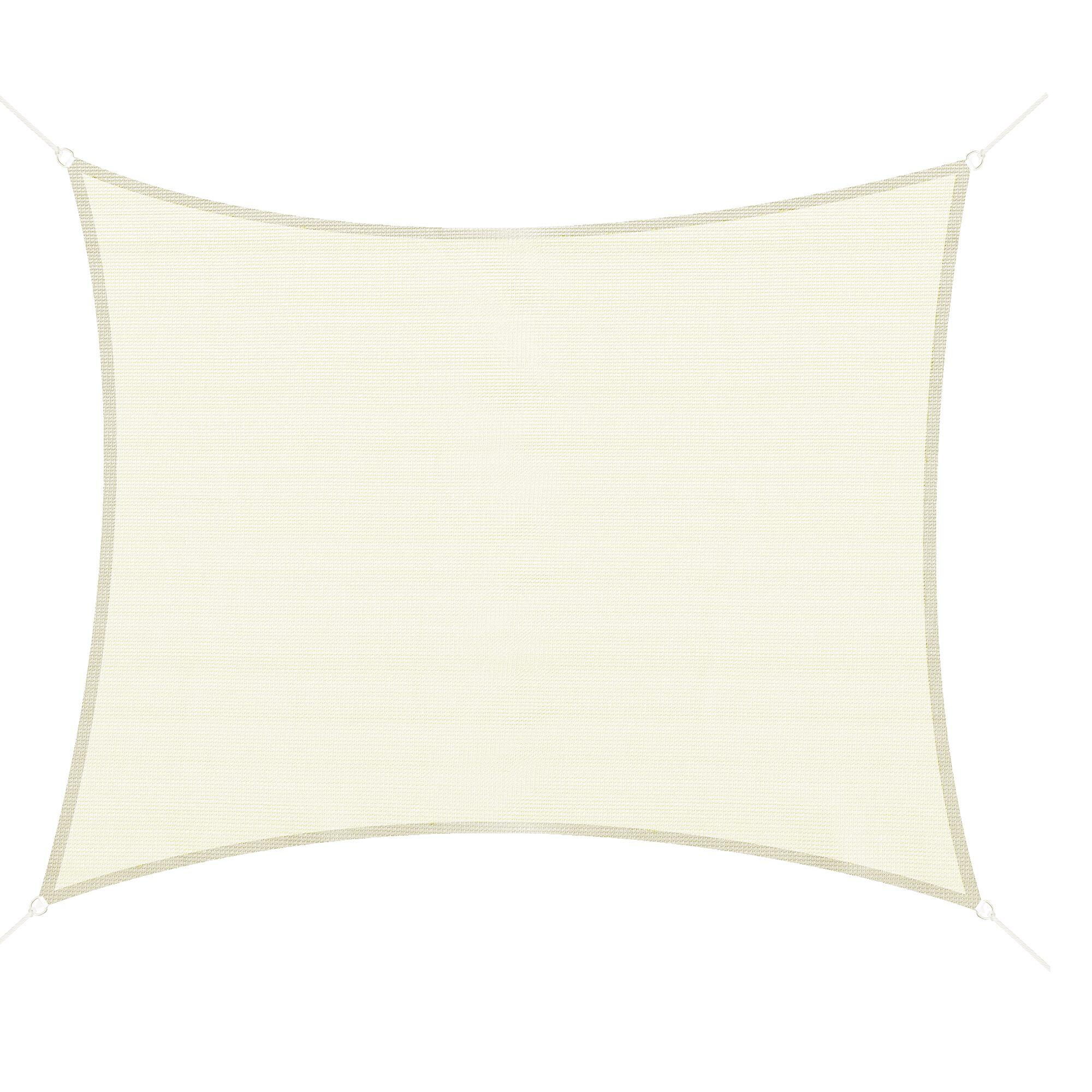 Toldo Vela Quadrado 3x4 m Creme Outsunny