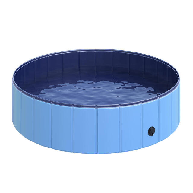 Piscina para Cães 120x120x30 cm Azul PawHut