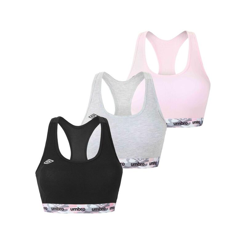 Lot de 3 Brassières coton femme Uni