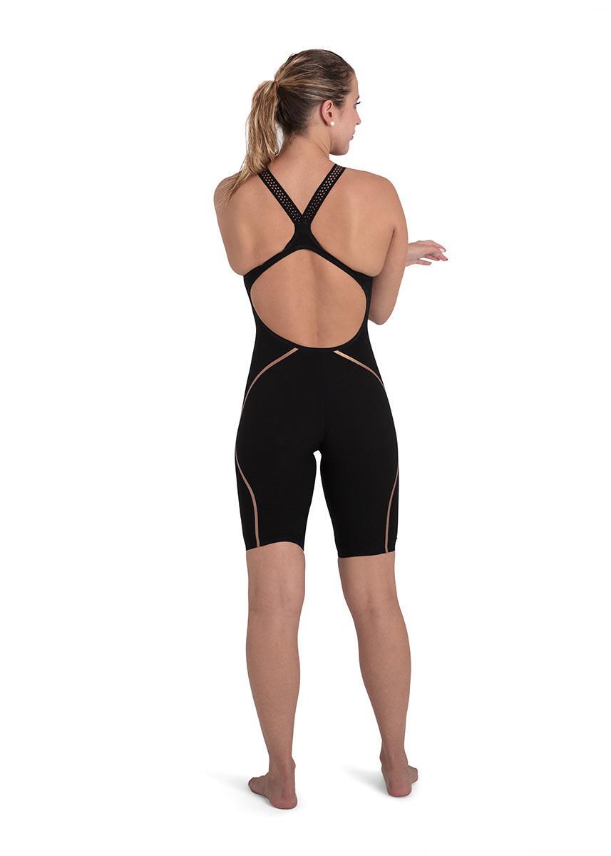 Speedo Fastskin LZR Pure Intent Openback Kneeskin - Stealth Hex 2/3