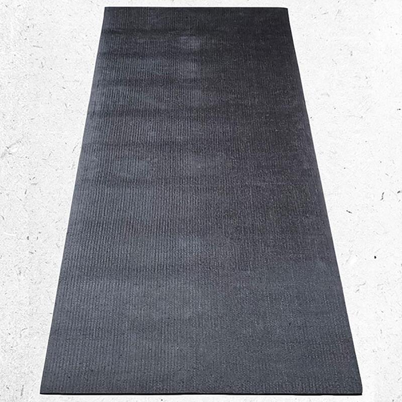Tapis de yoga Caoutchouc-Jute XL 6mmx66CmX2,10m - écoconception artisanale gris