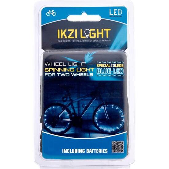 Ikzi illuminazione per 2 ruote - 40 LED blu include 6 batterie AAA.