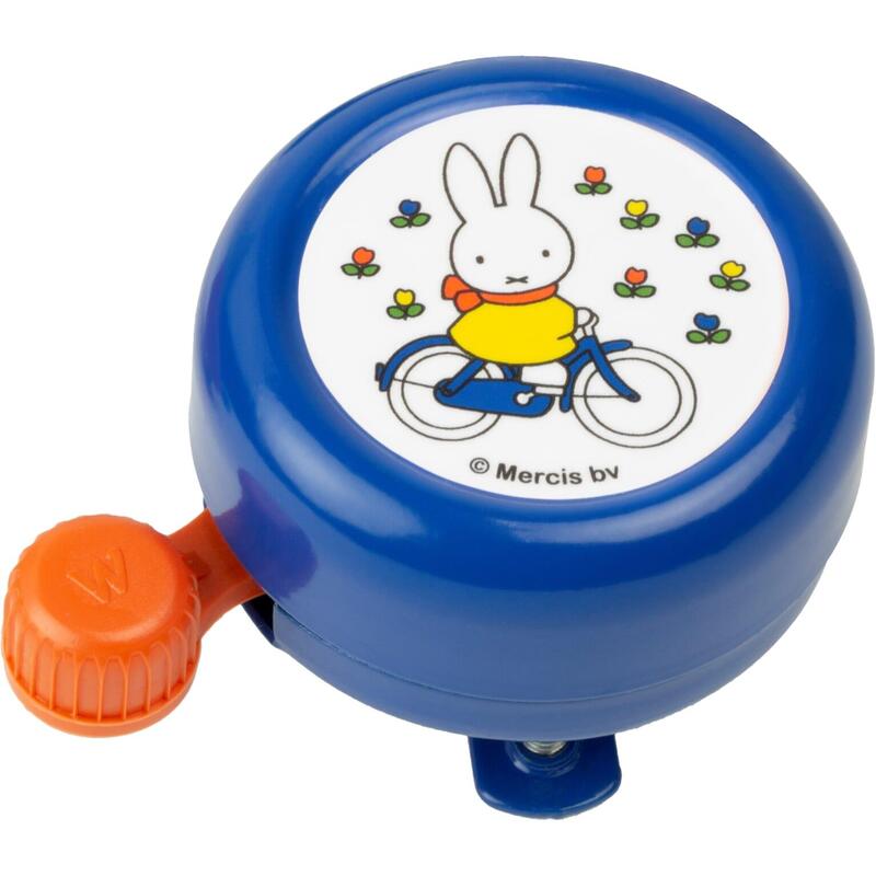 Cloche Avec Bicyclette Miffy Bleu Sur Carte