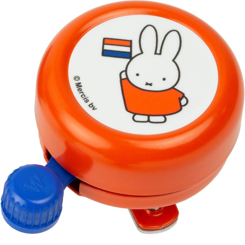 Kinderbel Nijntje Met Vlag Oranje Op Kaart