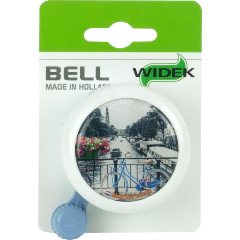 Cloche Avec Bicyclette Sur Un Pont Près D'Un Canal Sur Carte