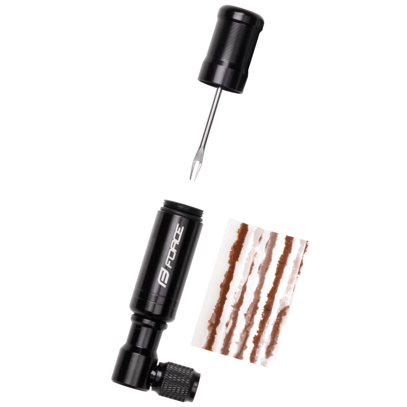 Pompka rowerowa CO2 Force Puff 2.0 z zestawem naprawczym