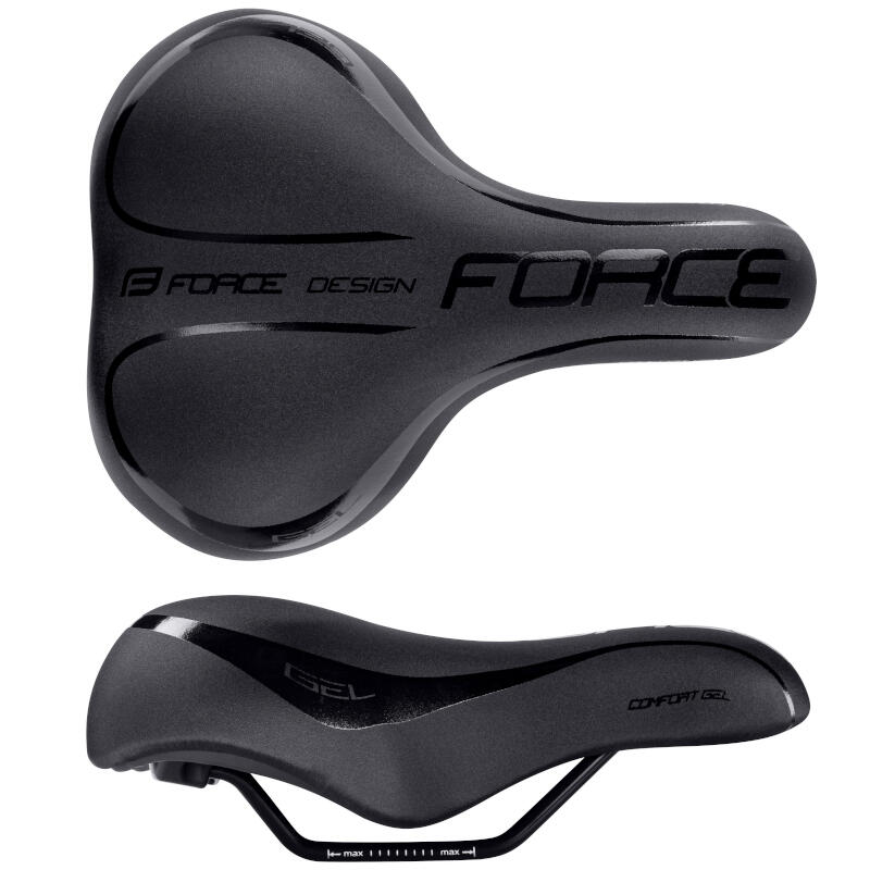 Siodełko rowerowe Force Comfort Gel Lady żelowe 1/5