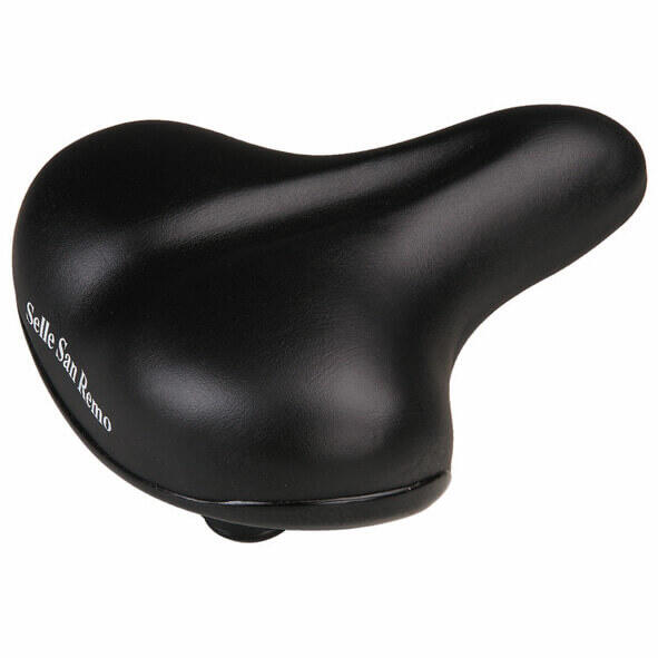 Selle San Remo 3240 Tour Universal Bike Saddle - 26 x 21 cm, Black.