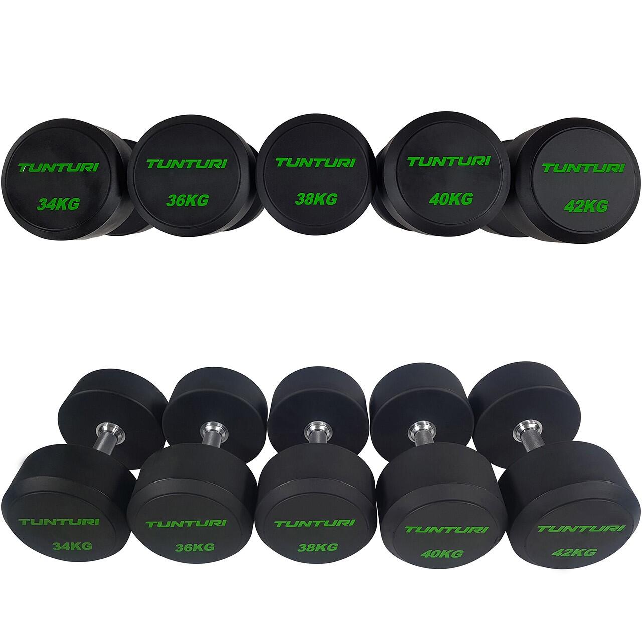 TUNTURI Pro PU Dumbbell Set - 1 paar - Halterset