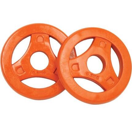 Aerobic Hanteln - Kurzhantelgewichte - 2x 0 -5 kg - ⌀30mm - Orange