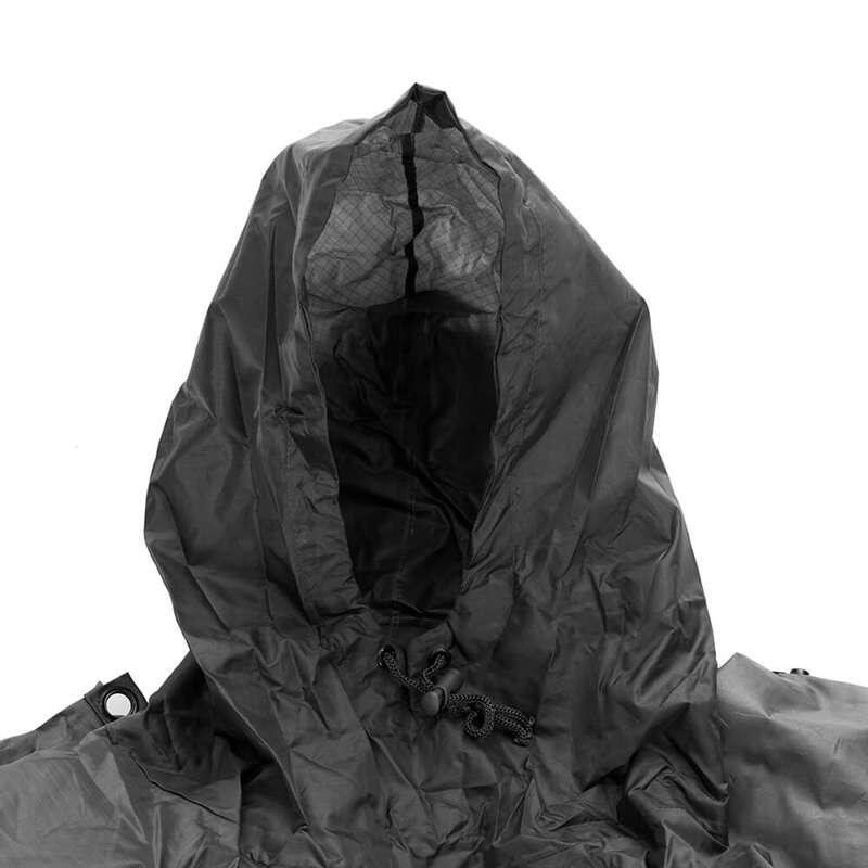 Mil-Tec Wet Weather Poncho Black 5/5