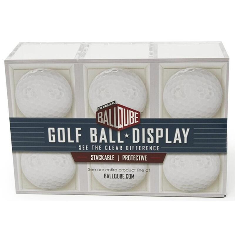 Halter für Golfbälle - 6er Pack Golfball - Display (farblos)