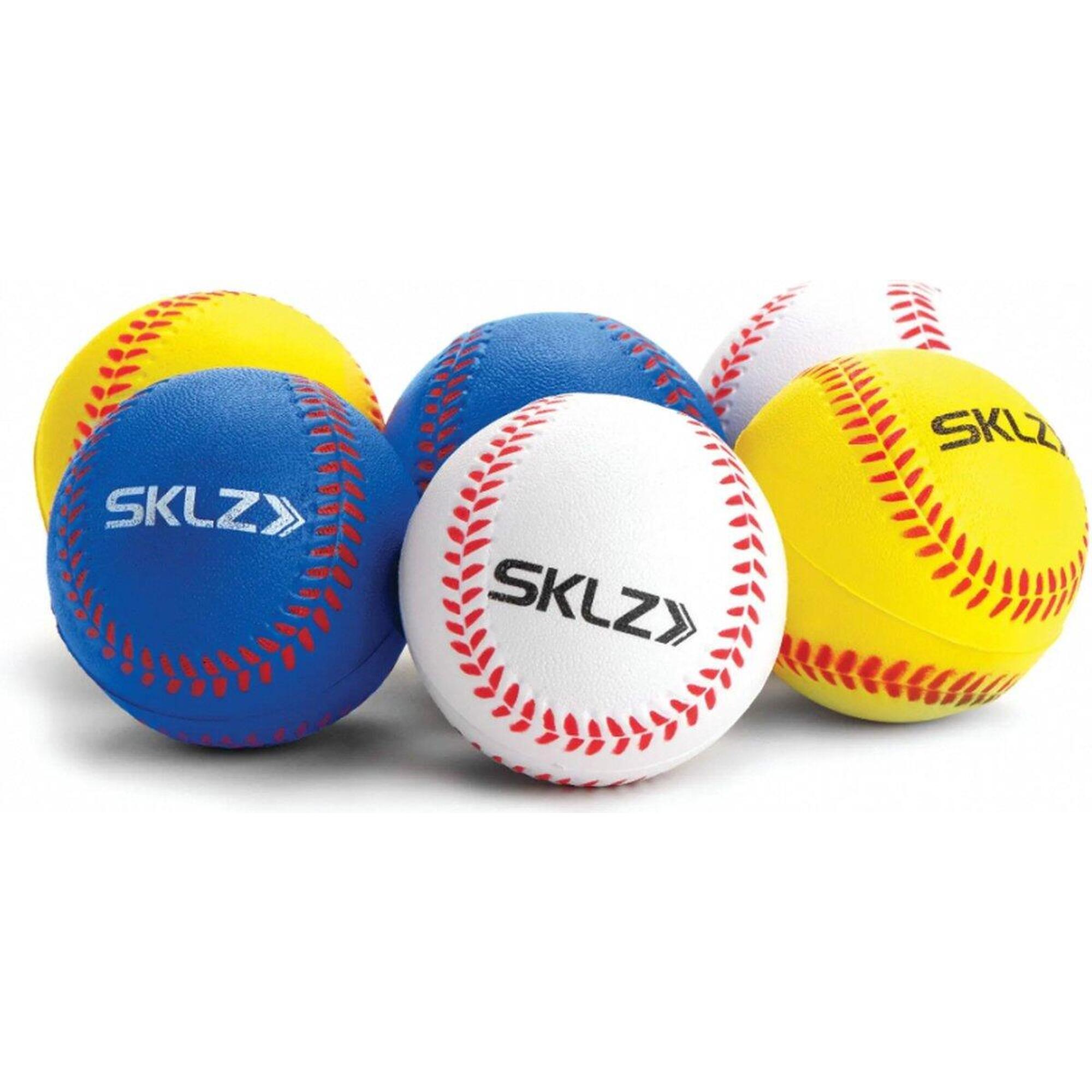 Sklz - Balles De Baseball En Mousse - Balles D'Entraînement Souples - 6 Pièces - Balle De Baseball - Multicolore|noir - Taille Unique - Decathlon