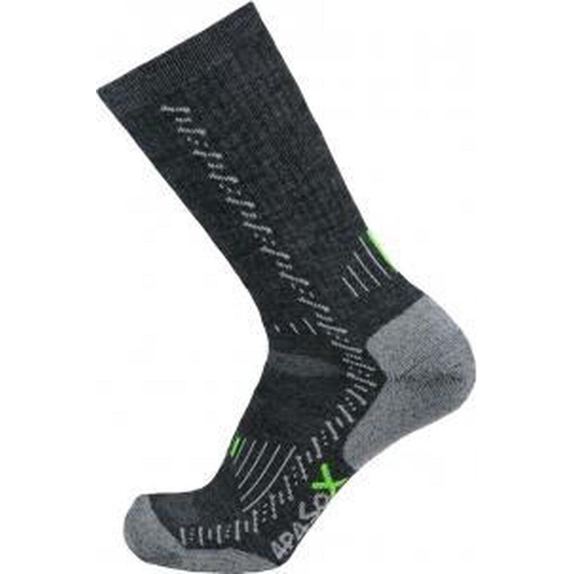 Apasox - Chaussettes De Sport Elbrus Chaussettes De Randonnée Lang Laine Mérinos - Chaussettes - Gris - 39/42 - Decathlon