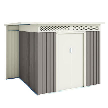 Abri métallique 5,29 m² pour le rangement des vélos ou de l'équipement sportif