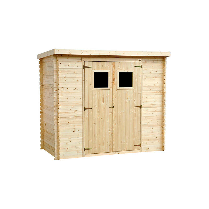 Caseta de jardin de madera natural Floen 3,44 m2