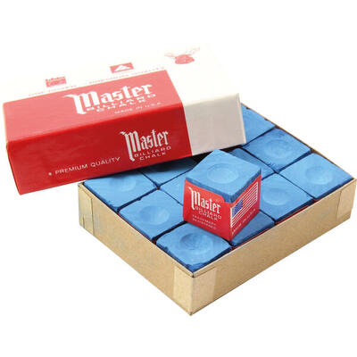 Master Billardkreide himmelblau 12 Stück