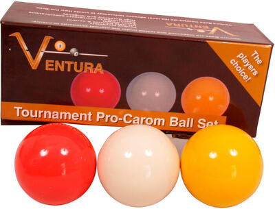 Set di palline biliardo Ventura Tournament Pro-Carom