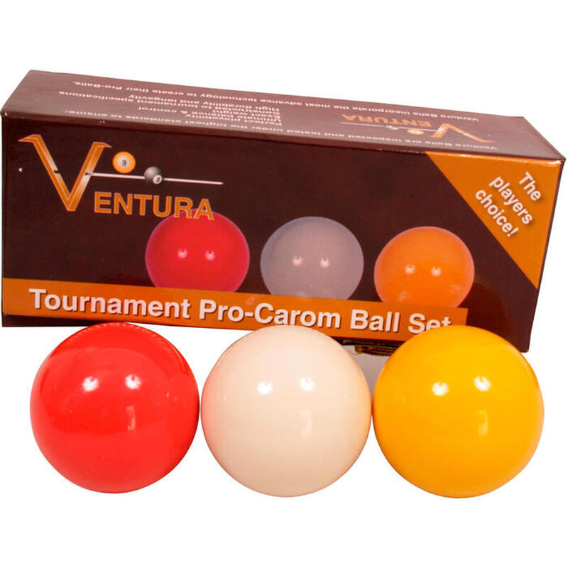 Set di palline biliardo Ventura Tournament Pro-Carom