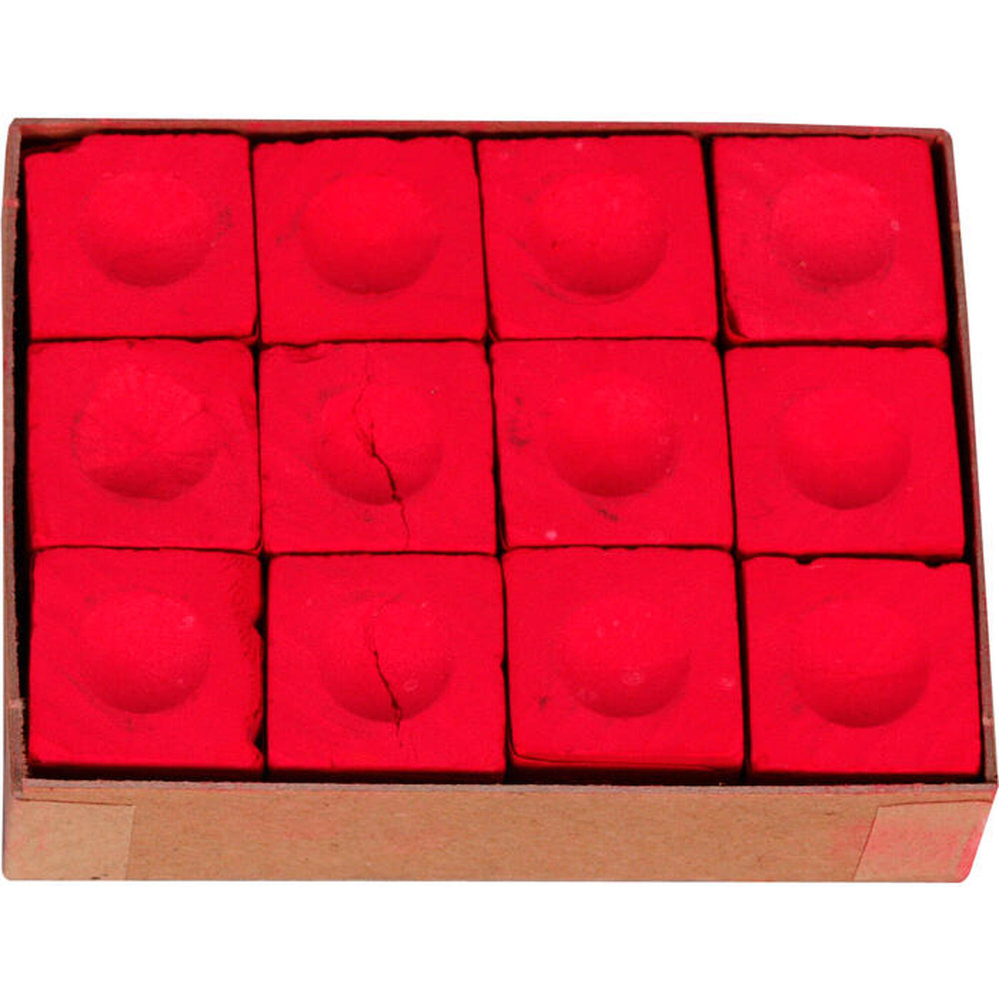 MASTER Master billiard chalk red (12 ks)