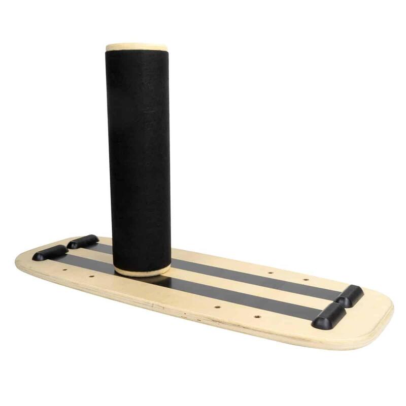 Tabla de equilibrio de madera con rodillo