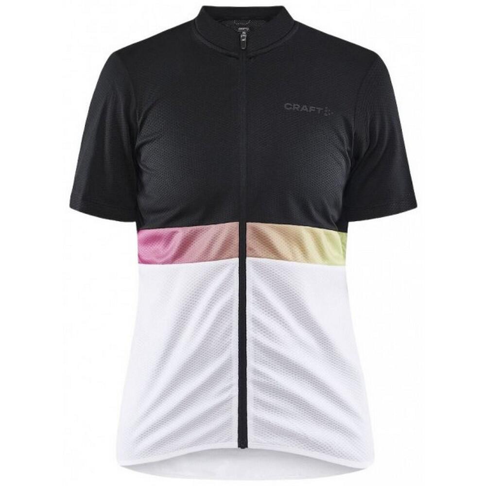 Womens/Ladies Core Endur Jersey (Black/White) 1/4