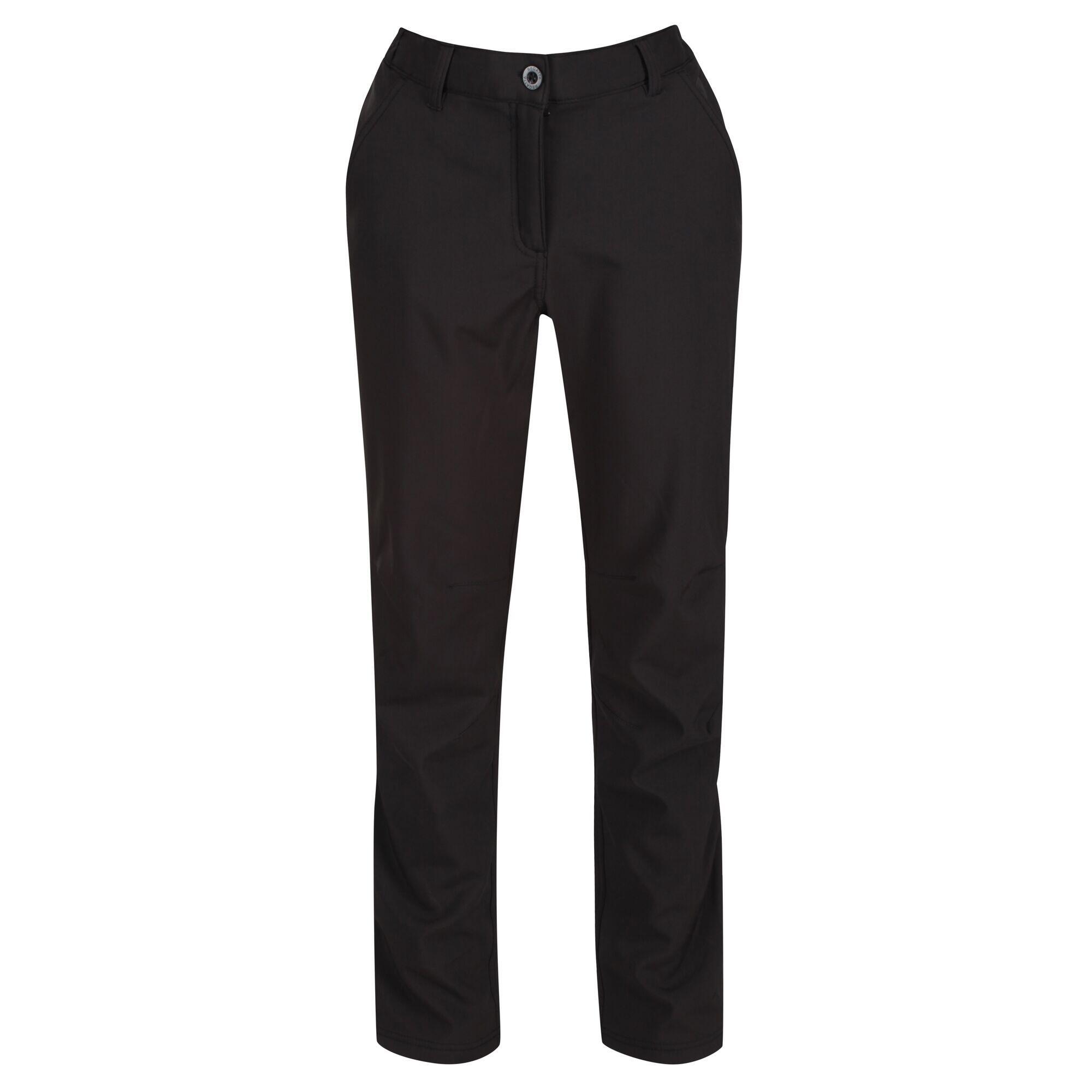 REGATTA Great Outdoors Womens/Ladies Fenton Softshell Walking Trousers (Black)