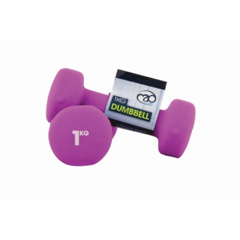 Neoprene Dumbell Set (Pack Of 2) (Purple) 1/3