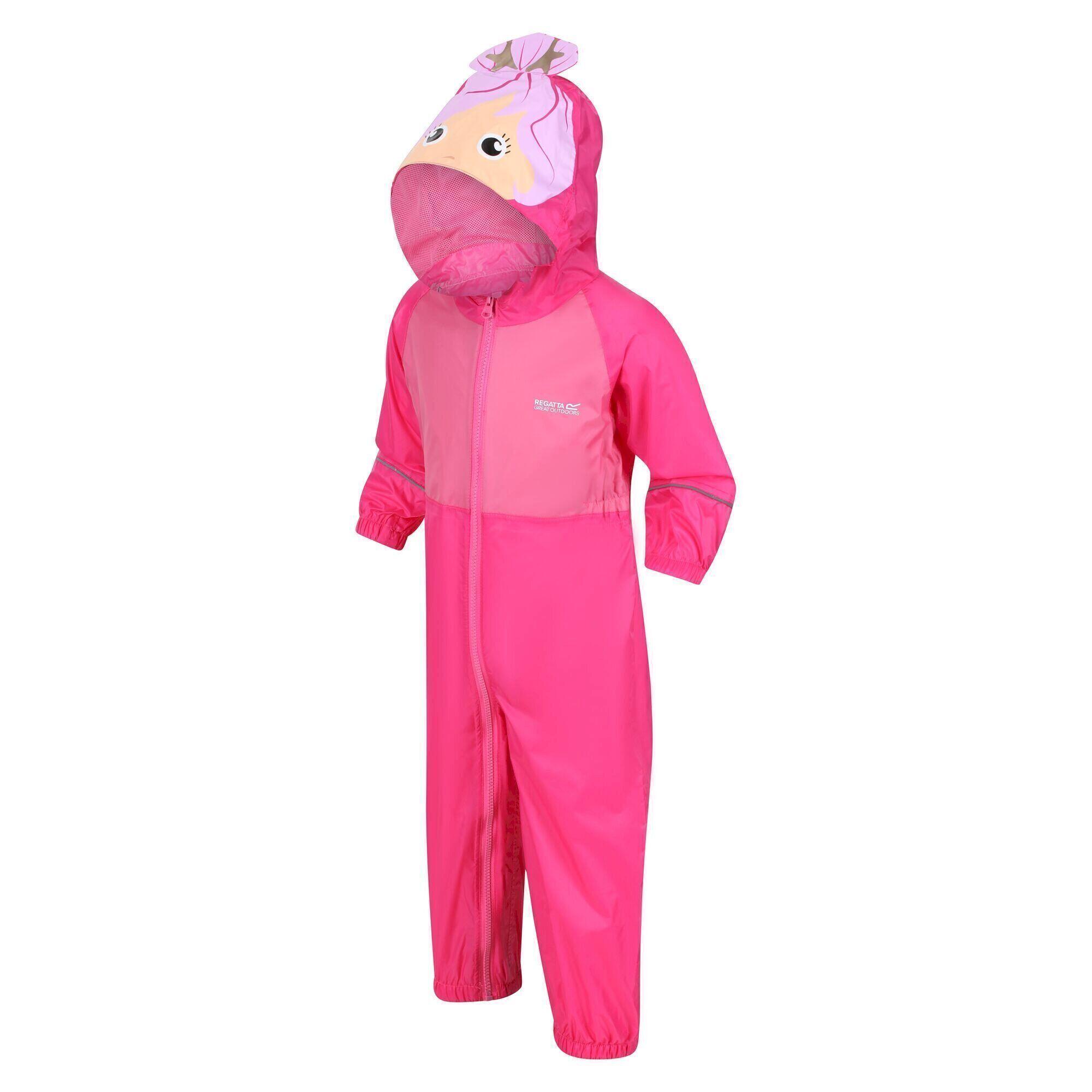 Childrens/Kids Charco Mermaid Waterproof Puddle Suit (Santorini Sunset) 4/5