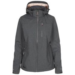 Chaqueta Softshell impermeable modelo Claren II para mujer Gris Oscuro, Blush