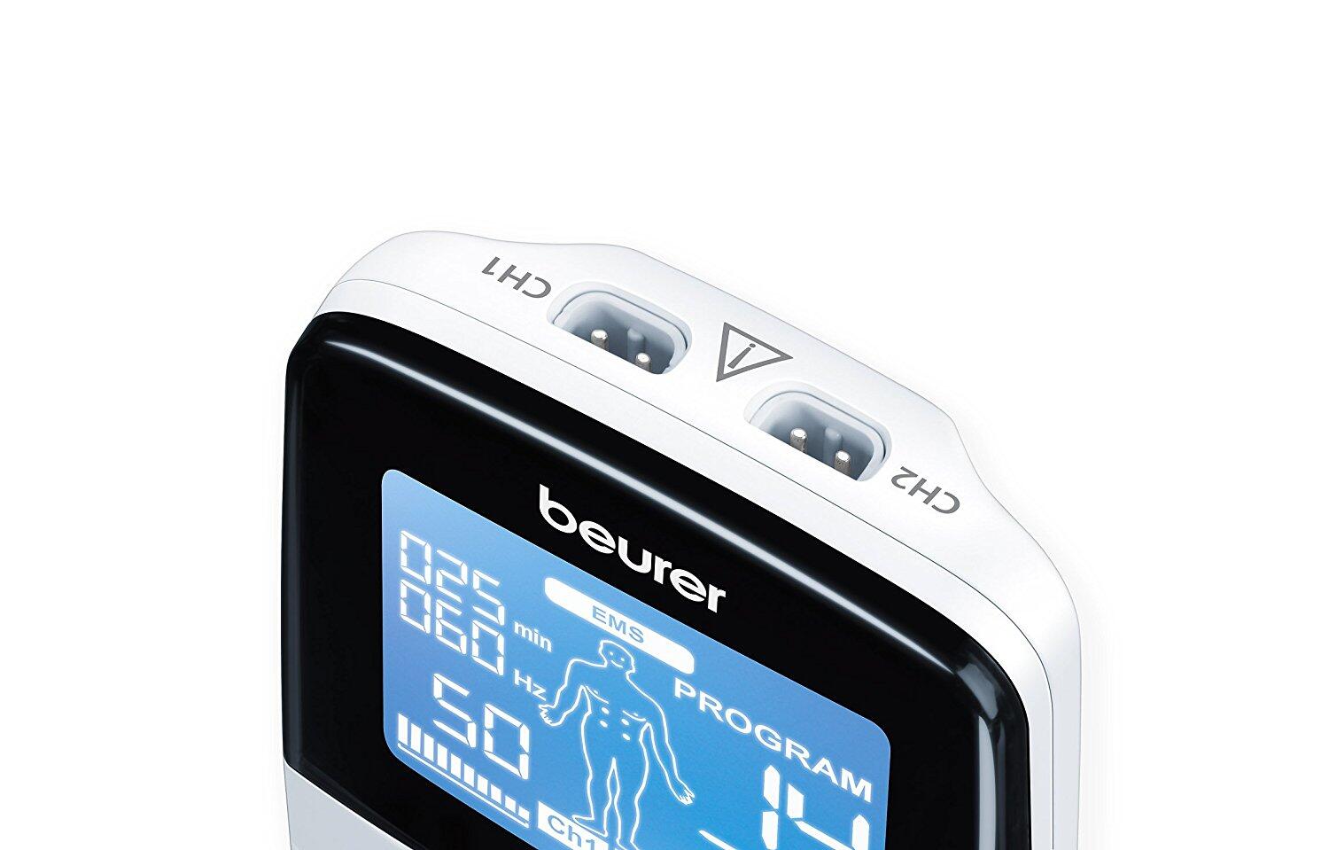 Appareil électrostimulation numérique TENS/EMS 4 électrodes Beurer EM 49 4/4