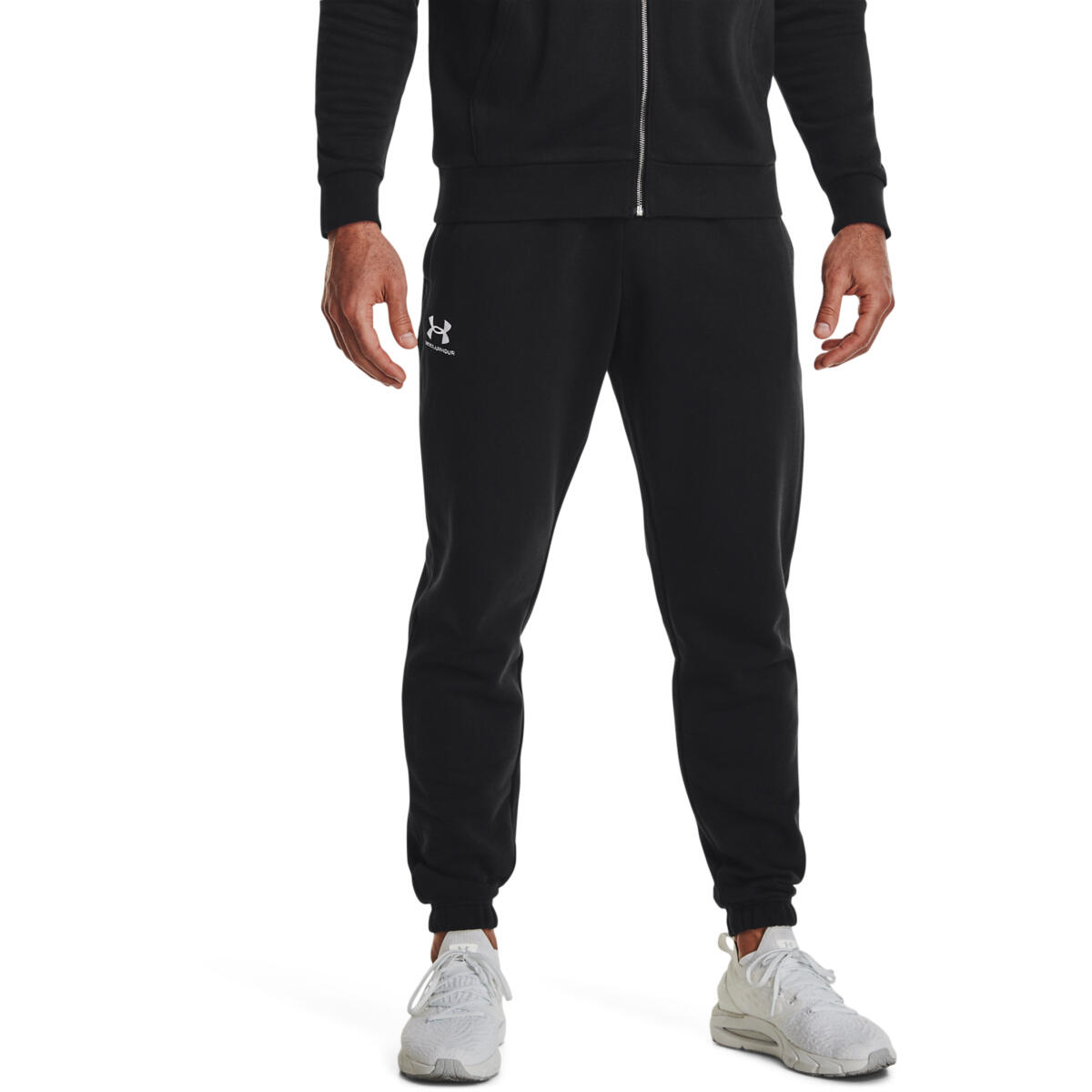 Pantalon Under Armour Essential Fleece, Noir, Hommes 1/4