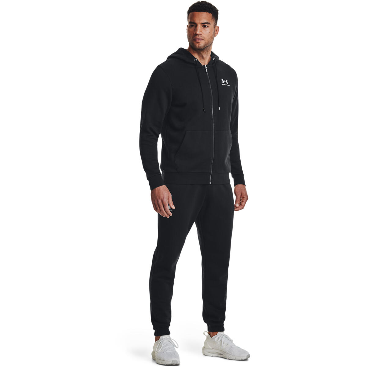 Under Armour Herren Kapuzenjacke Essential Fleece Full Zip 1373881 3/6