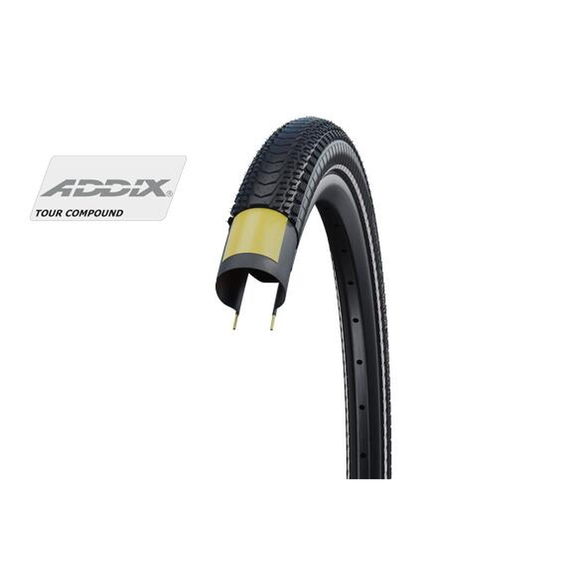 SCHWALBE Schwalbe MARATHON ALMOTION M-Skin 28 x 2.0 Black Reflex Tyre