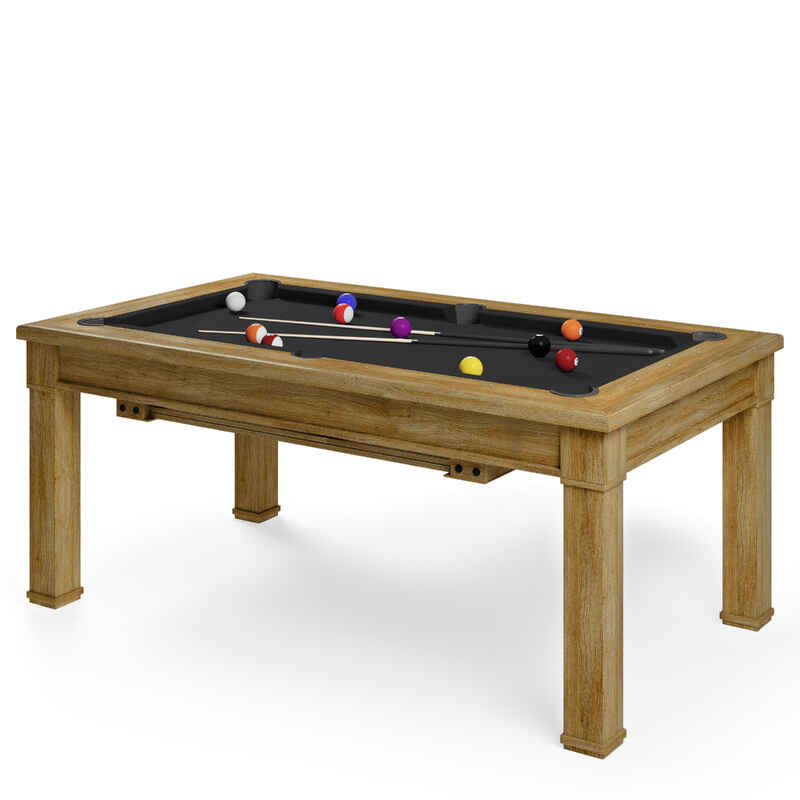 Bison Billard- und Esstisch Dolce Vita Eiche, Black, 5 ft = 184x106 cm