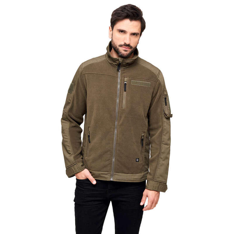 Brandit Fleece Ripstop Jacket Herren (Olive) Größe XL 5/5