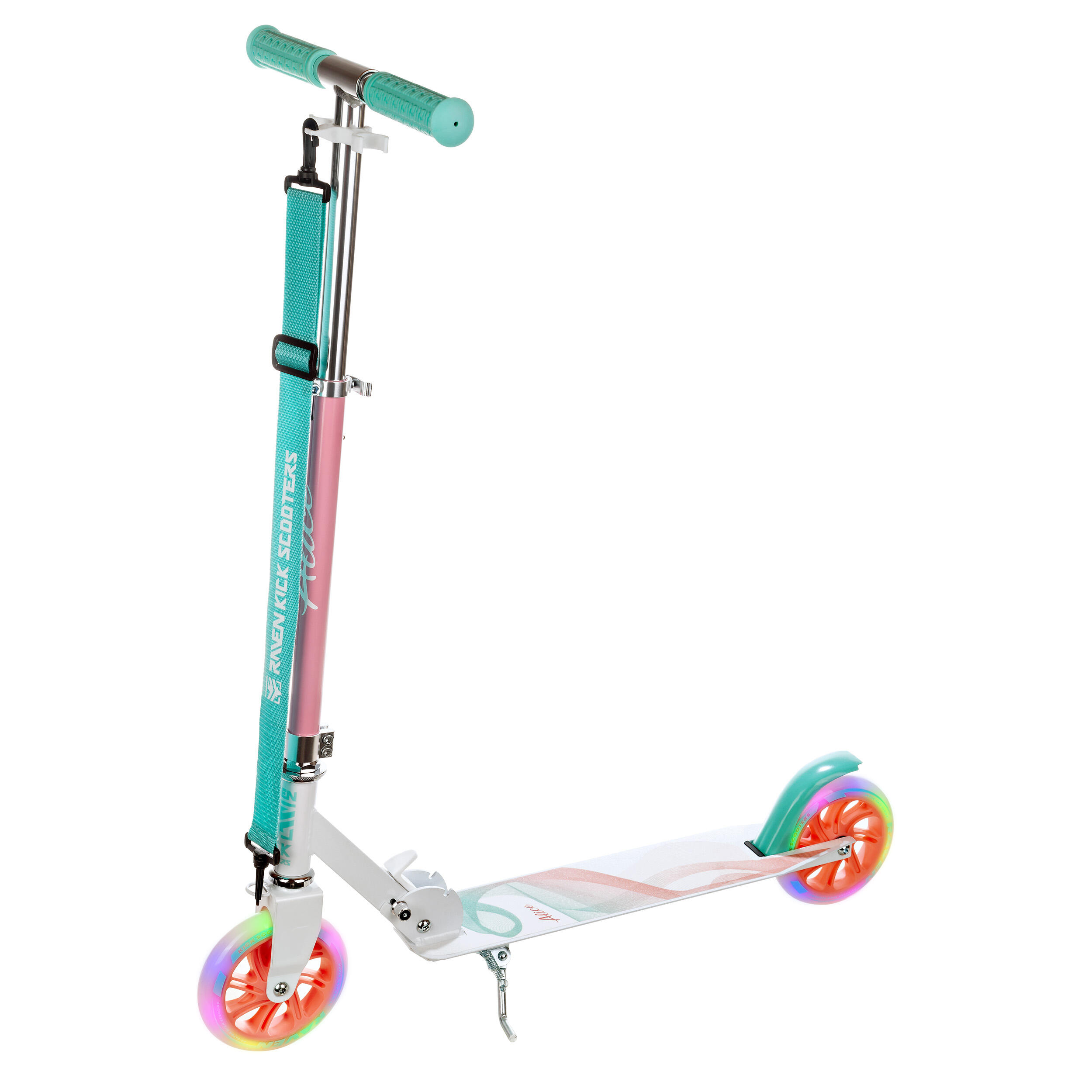 TROTINETE ALICE PARA CRIANÇAS RODAS DE LUMINOSO DOBRÁVEL 145MM RAVEN 6/7