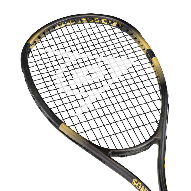 Sonic Core Iconic 130 (2022) Volwassenen Squashracket - Zwart/Goud