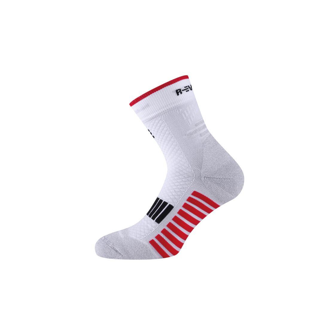 R-EVENGE Technische Socken Running Erwachsene Kompression thermo mittlere wit