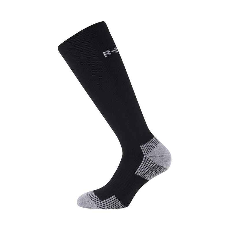 Technische Socken für Erwachsene, Berglauf, Fitness, Multisport, lang schwarze