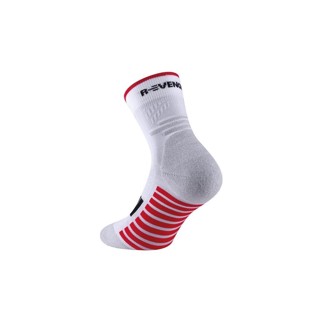 Calcetines técnicos Running adulto compresión termorregulador medios blanco 2/6