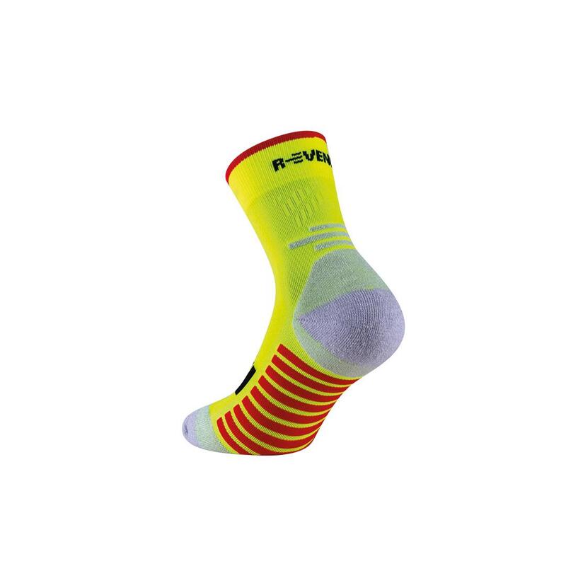 Technische sokken Running volwassen compressie thermoregulerende medium geel