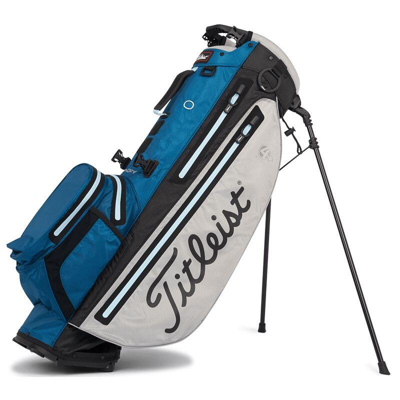 TB22SX3K-244 PLAYER 4 PLUS "STADRY" GOLF STAND BAG - NAVY/GREY