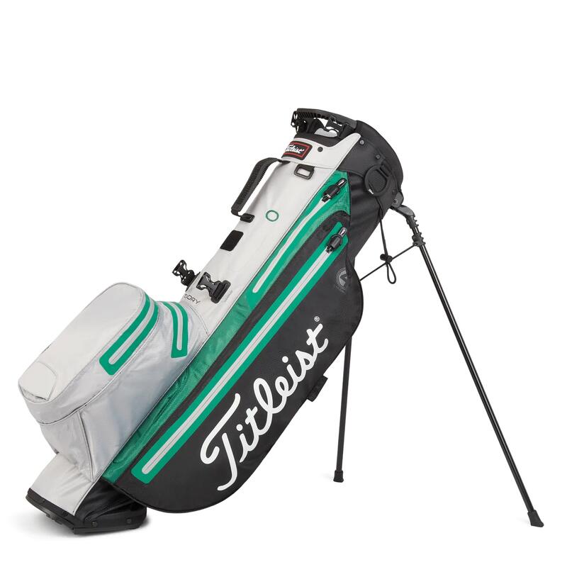 TB22SX2K-023 PLAYER 4 "STADRY" GOLF STAND BAG - GREY/GREEN/BLACK