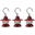 Edison Mini Lantern Set of 3  35/100 Lumens-Red
