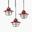 Edison String Lights 40/250 Lumens-Red