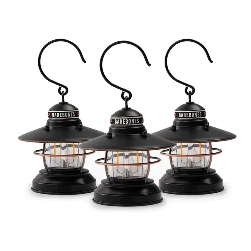Edison Mini Lantern Set of 3 35/100 Lumens-Bronze