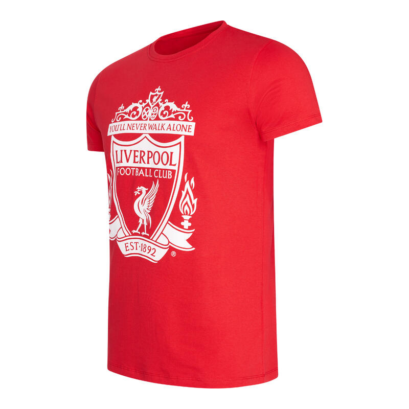 Liverpool Logo T-shirt erwaschene - Rot