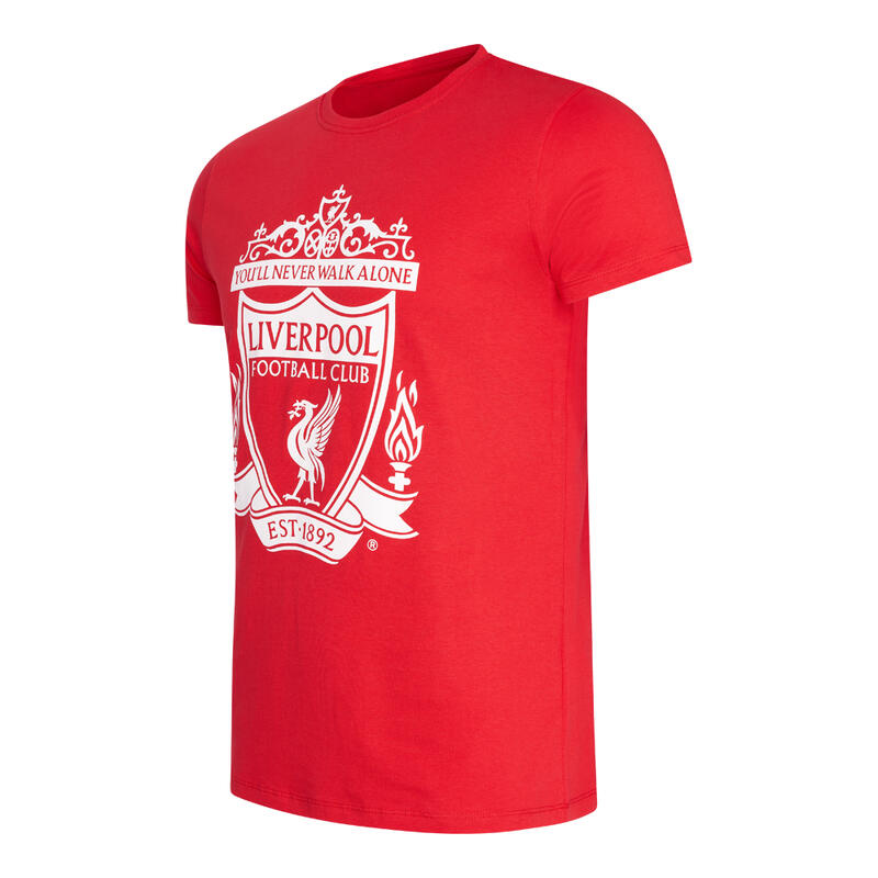 T-shirt logo Liverpool adulte - Rouge